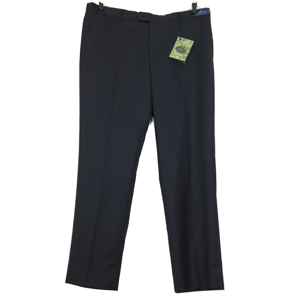 ERMENEGILDO ZEGNA Micronsphere Wool Woven Black Men's 40 Waist Taveller Pants